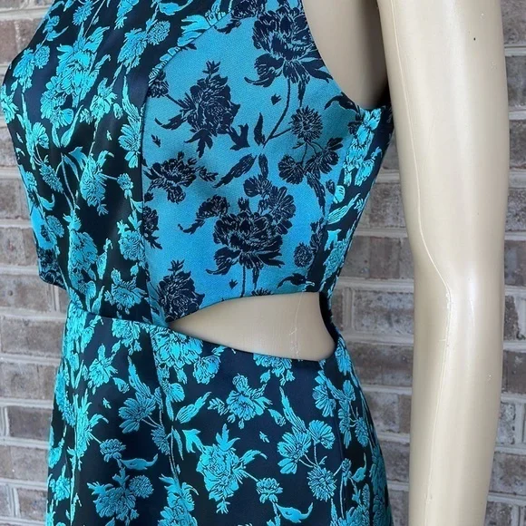 Anthropologie x Hutch Floral Jacquard Cut Out Mini Dress NWT‎ - Size 4 - Picture 5 of 16